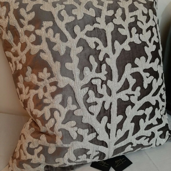 **MICHAEL ARAM Tree of Life Appliquéd Velvet Decorative Pillow, 20" x 20" - Picture 2 of 11